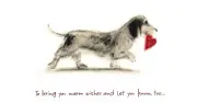 Happy Valentine's Day Puppy Dog Tail Wag Wagging Heart Hallmark Greeting Card