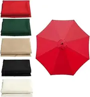 CPAUPCUVGN 9ft 10ft Cantilever Umbrella Replacement Canopy, Outdoor Sun Shade Canopy Replacement For Garden, 6/8 Ribs Market Table Umbrella Replacement Top Cover