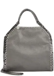 Stella Mccartney Falabella Mini Faux Suede Tote - Light Grey ONE SIZE