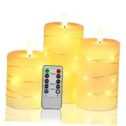 Flameless Candles, Set of 3 C#3*1
