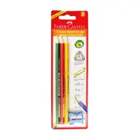 在飛比找momo購物網優惠-【Faber-Castell】德國輝柏 2B 大三角鉛筆3入