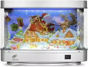 Christmas Santa LED Decorative Motion Picture Lamp Virtual Aquarium Night Light