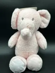 KELLYBABY Kellytoy Cuddle Baby Pink Elephant Crinkle Ears Rattle 12" Plush Toy