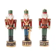 Resin Nutcrackers Figurine Table Ornament Christmas Shelf Display Decoration
