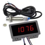 High Precision Digital LED Motor Speed Tachometer Anti-jamming Hall AC 110V-230V
