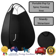 Portable Large Black Pop Up Spray Tan Tent Carry Tanning Mobile Washable Booth