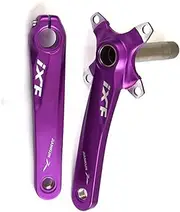 Bicycle Crankset, Mountain Bike Crank Arm 170mm Hollow Integrated Left and Right 4 Claws Crank Arm 104BCD Aluminum Alloy,for MTB