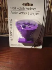 Sassy + Chic Nail Polish Holder Purple