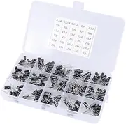 MUCKLILY Aluminum Electrolytic Capacitors Assortment Kit 200pcs 0.1uf-220uf Marked Values