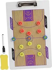 Basketball Playbook Whiteboard for Techniques Portable Strategy Board Dry Erase Random Color