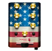 POKKETMIXER Portable Mini-DJ-Mixer Mix Your Music Spontaneously Live USA FLAG