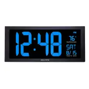 76100M Oversized LED Clock with Indoor Temperature, Date and Fold-Out Stand 1...