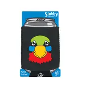 Parrot Ani Mates - Funny Novelty Stubby Holder With Base
