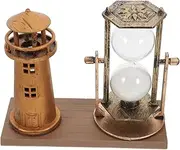Abaodam Hourglass Ornaments Home Decor Vintage Decor Desktop Hourglass Hourglass Sand Clock Hourglass Decor Engraved Brass Hourglass Timer Hour Glass Golden Plastic