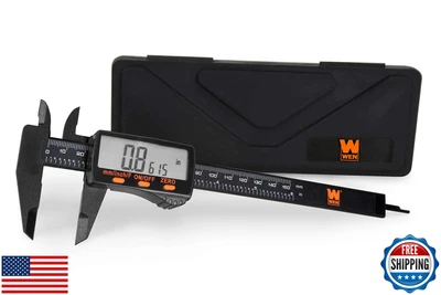 WEN 10761 Electronic 6.1-Inch Digital Caliper with LCD Readout and Storage Ca