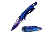 MTech USA Metallic Purple & Blue Pocket Knife (K-MT-A705PBLNS)