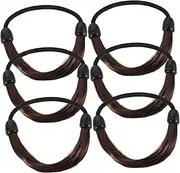 MUSISALY 6pcs Hair Rope Tie Elastic Head Tie High Elasticity Ponytail Holders Korean Fashion Hair Accessory Discreet Band