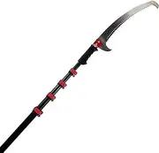 18/24 ft Telescopic Pole Saw, Telescopic Tree Pruner Pole Use on Pole or By Hand, Long Extension Pole Saw for Pruning and Trimming Branches and Leaves,7.2m/24ft