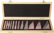 12Pcs Angle Block, Manganese Steel High Accuracy Machinist Lathe Measuring Tool
