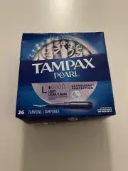 Tampax pearl lites light absorbency 36 count box unscented tampons