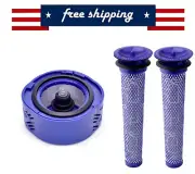 3 Pcs Replacement Pre/Post Filters for Dyson V6 Animal Absolute Cordless Vacuum
