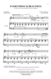 Everything Is Beautiful SATB Ray Stevens