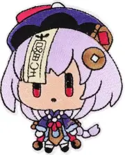 Qiqi Chibi from Genshin Impact embroidered Iron on patch