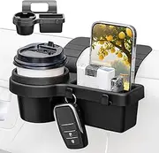 Car Door Organizer, Door Cup Holder Car Organization, Storage Box Small Phone Mount Container with Hooks, Organization and Storage for Keys Cable Management