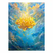 Yellow Lotus Canvas Print