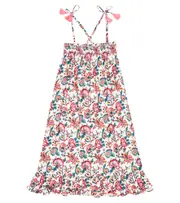 [Louise Misha] Louise Misha Marceline floral cotton dress Y 10 multicoloured