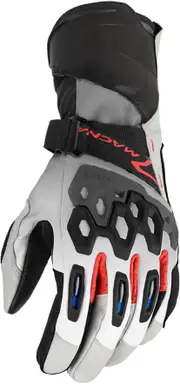 Macna Tanamax, gloves , color: Light Grey/Black/Red , size: XL
