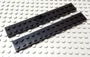 LEGO Lot of 2 Black 2x14 Plates