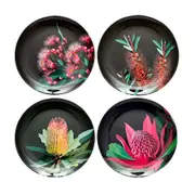 4pc Ashdene Native Grace 22cm Plate Set Melamine Dinner Tableware Dish Assorted