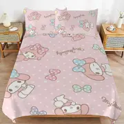 a1529 My Melody Duvet Cover Set, 3 Piece Bedding Set 86x70" Double Sided Printing Decorative Comforter Cover Set (1 Duvet Cover + 2 Pillow Shams)" jfr