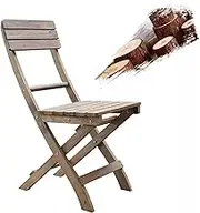 Folding Bar Stool,Folding Stool, Garden Foldable Chair Portable Fold Up Stool Home Dining Table Chair(Brown)