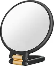 Makeup Mirror with Magnification - Foldable Round Double Side Tabletop Mirror with Stand,Precision Makeup Tool, Magnification Travel Glass for Outdoor Dressing, Home Desk Use