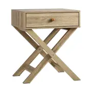 Oikiture Bedside Tables Set of 2 Nightstand Storage Cabinet Side End Table