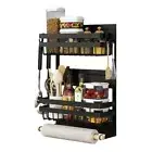 STORFEX 2 Layer Magnetic Spice Rack Refrigerator Shelf