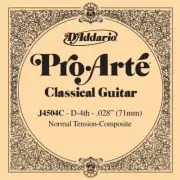 D'Addario J4504C Pro-Arte Composite Classical Guitar Single String, Normal Tensi