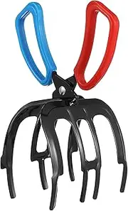 Toyvian 3 Claw Fish Gripper, Fishing Pliers Gripper Metal Fish Control Clamp Grabber Tool Portable Fishing Control Forceps for Catch Freshwater Multicolor