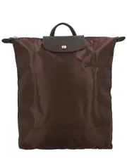 Longchamp Le Pliage Green Medium Canvas Backpack