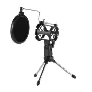 Desktop Microphone Stand + Shock Mount Mic Holder + Filter Kit for K1C2