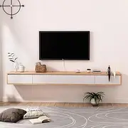 Wall Mounted TV Cabinet Wall Shelf Floating Shelf Multimedia Storage Shelf Entertainment Center TV Stands TV Console Bedroom Living Room TV Board Book Shelf Hanging Cabinets Wall Unit Decor TV Units