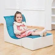 [SUFUS] Kids Indoor Chaise Lounge Sofa Bed Foam Comfy Floor Chair for Boys and Girls Folding Lazy Sofa Couch with Back Support Comfy Reading Chair for Toddlers and Teens, Royal Blue