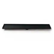 Radiant Tile Insert Linear Shower Grate 600mm (74mm outlet) Matt Black 316-BLK-R