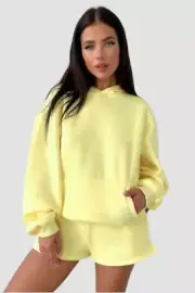 Two-Piece Hoodie & Shorts Set From By Claude