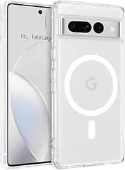 [BENTOBEN] for Google Pixel 7 Pro Case, Magnetic Ultra Transparent Slim Phone Cases Support Wireless Charging, Anti-Yellowing Shockproof Full-Body Protective Cover for Google Pixel 7 Pro 6.7 Inch, Clear
