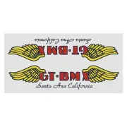 GT - Santa Ana chrome - frame decal - Old school bmx