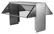32" Buffet Sneeze Guard for 2 Well Steam and Cold Pan Tables