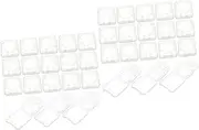 CAXUSD 2sets Micro Card Holder Memory Card Case Portable Storage Case 24pcs*2